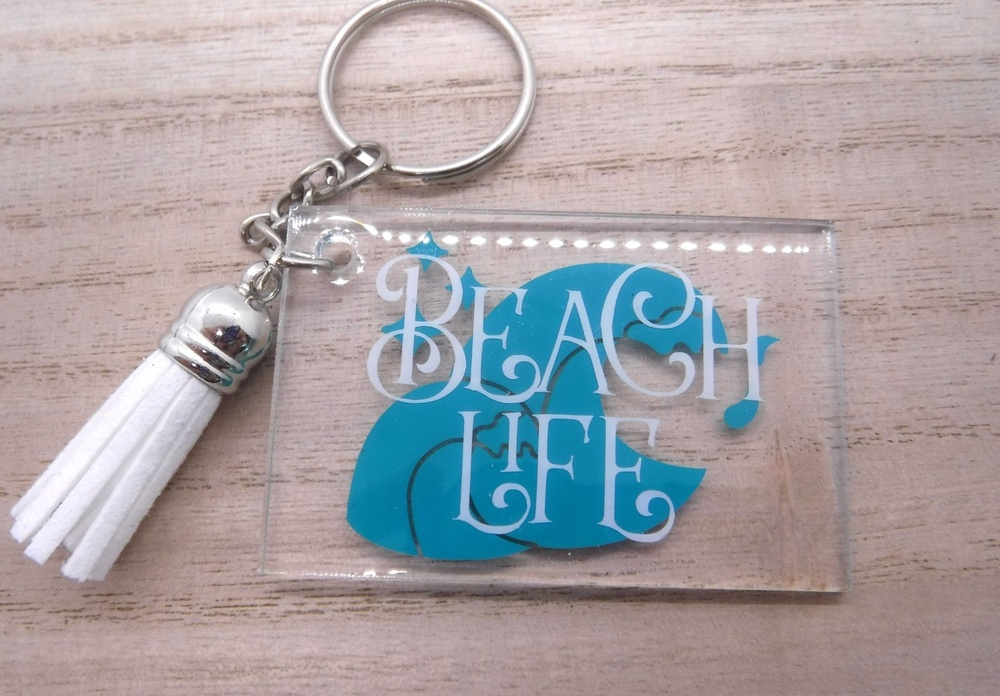 Keychains Acrylic Beach